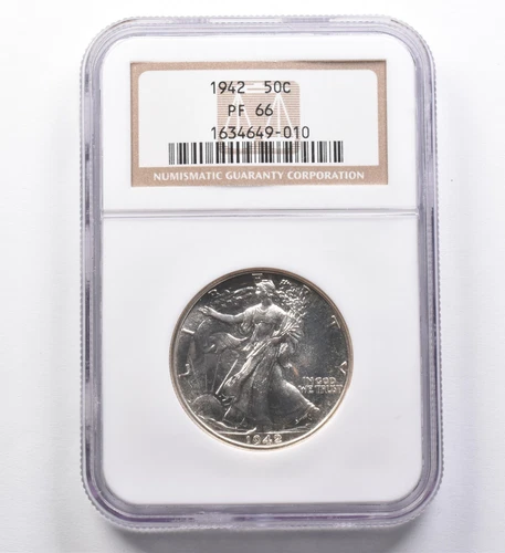 PF66 1942 Walking Liberty Half Dollar NGC *4440