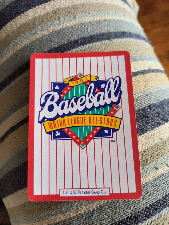 JULIO FRANCO 1991 PLAYING CARD CO. M.L. ALL STARS #6 OF HEARTS FREE SHIP - Image 2 of 2