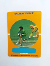 CRICKET 1989 SCANLENS  PAKISTAN - SALEEM YOUSUF COMPETITION Card 68 ACB STIMOROL