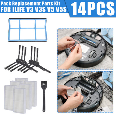 Kit Di Accessori Di Ricambio Compatibile Con Robot Aspirapolvere ILIFE Zaco V3 V3s V5 V5s V5s Pro Filtri Per Robot Aspirapolvere Pro 97145671