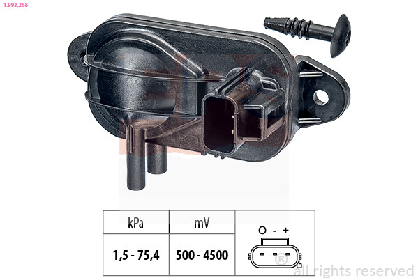 1.993.268 EPS Sensor, exhaust pressure for FORD,JAGUAR,LAND ROVER,MAZDA,VOLVO