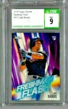 2019 Topps Chrome Jake Bauers Freshman Flash CSG 9  RC