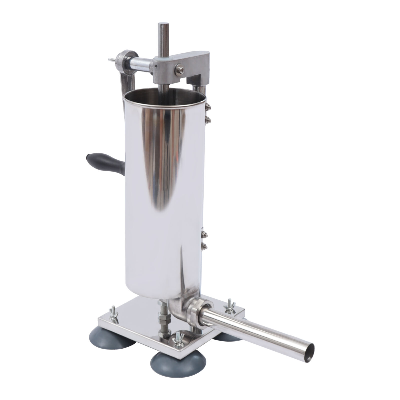 3L Stainless Steel Sausage Filler Stuffer Meat Machine Vertical Salami  Maker 6lb