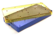 Plastic Sterilization Tray 4" x 7.5 " x 0.75"  with Silicone  Insert