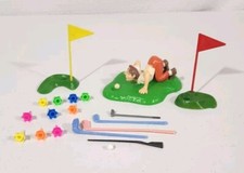 Vintage Wilton Golf Cake Topper 1978 Clubs Flower Ball Lot