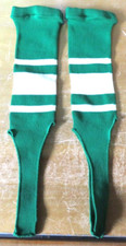 Vintage Green w/ White Stripes Baseball Stirrup socks 1 Pair