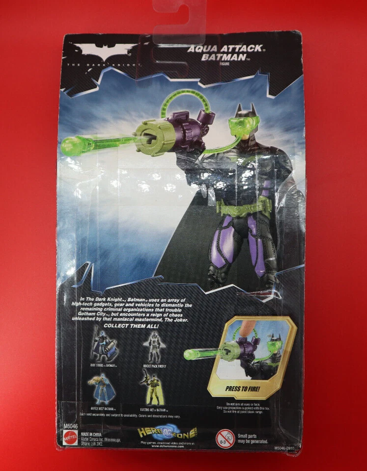 Figura Batman Caballero Oscuro Aqua Attack Batman - Caja Desgaste, Sellado, Artículo Exhibido Foto 3 de 3