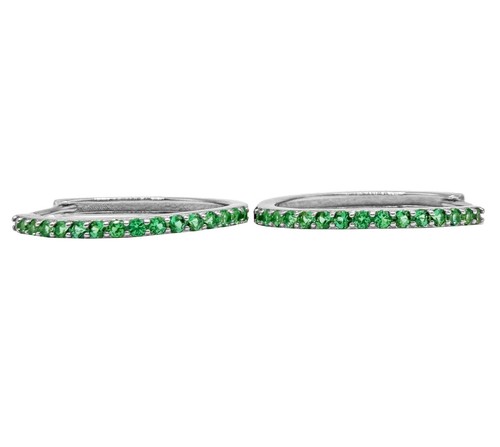 Par De Pendientes de Aro Verde de Plata 925 Rodiado - Hoops Collection - Imagen 39 de 53