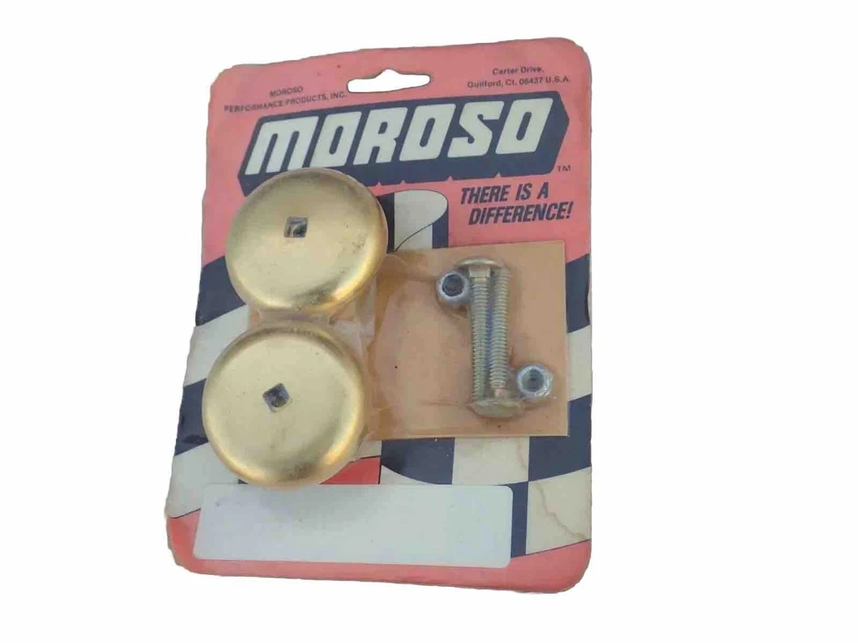 NOS Vintage Moroso Gold Anodized Aluminum Valve Cover Breathers Muscle Car Day 2 - Image 2 of 4
