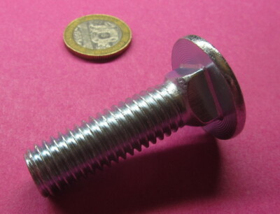 Carriage Bolt Grade 5 – 1/2″-13 X 2″ – Zinc Plated Steel, 6-Piece – For Home, Farm, Auto, And Industrial Use