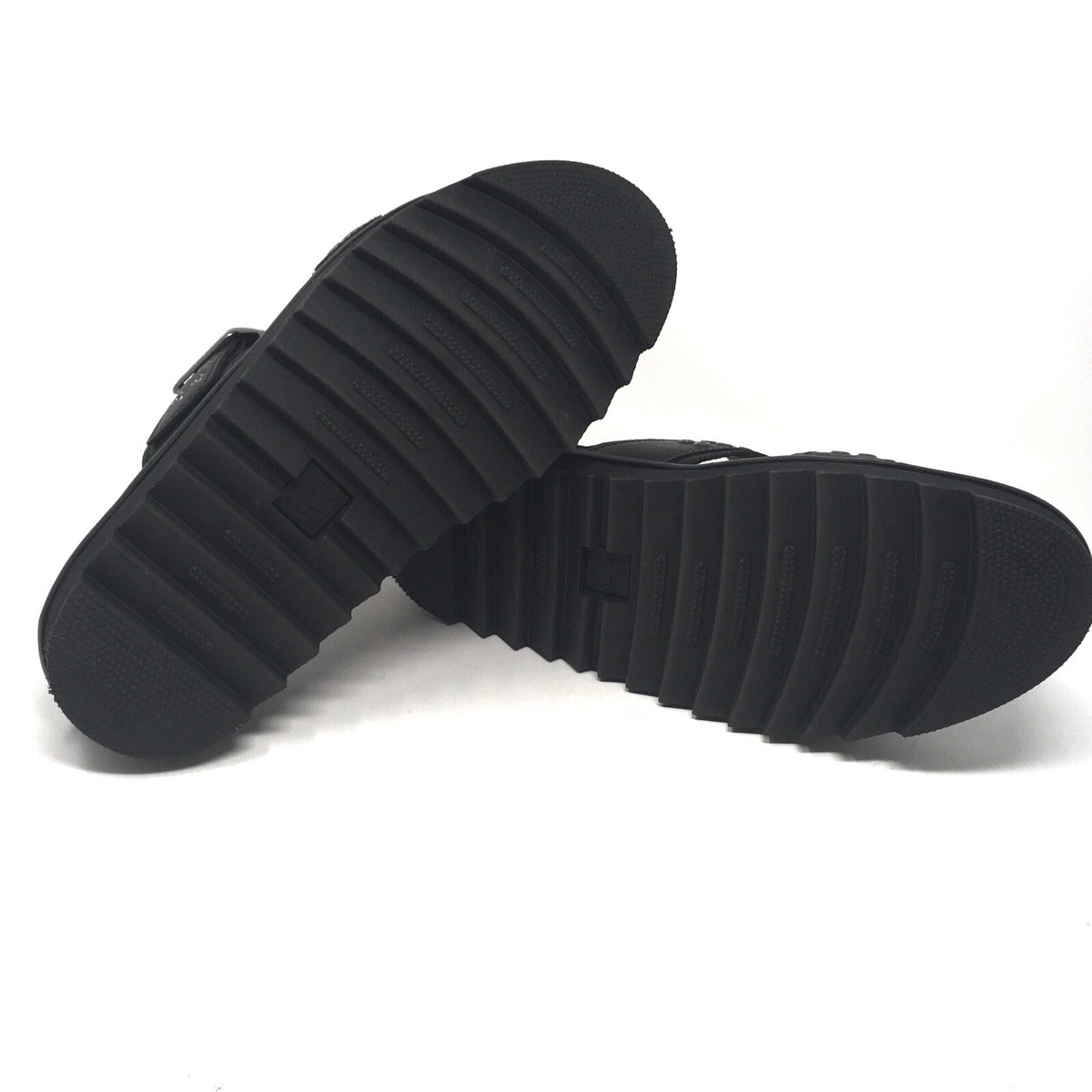 Dr. Martens Myles HDW Leather Sandals Slides Black Mens Sz 12 NEW