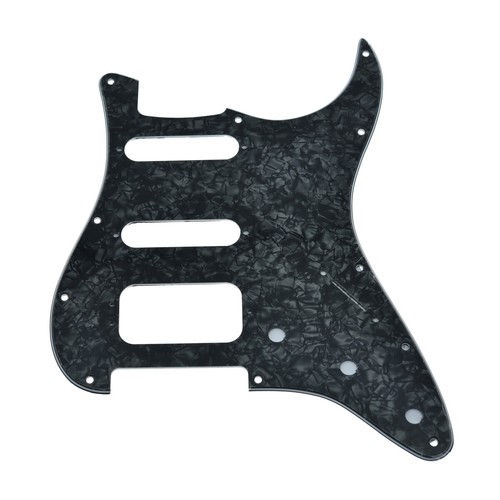 11 Hole Modern ST HSS Pickguard 3-Screw Humbucking Fits US Fender Strat - Picture 25 of 60