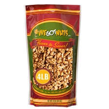 California Raw Walnuts- 4 Pounds, Resealable Package-Fresh, No Shell, Unsalted-A