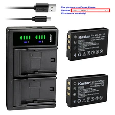 Kastar NP-120 Battery LTD2 USB Charger for Fieldpiece RLB2 SRL8 Leak Detectors