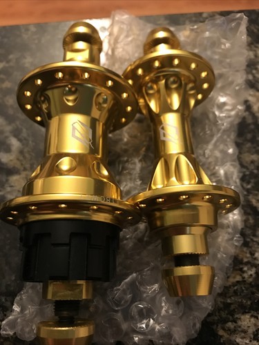 TNT Rapid Fire Expert Cassette Hub Set 28H Gold/Purple/Black - Picture 3 of 3