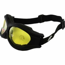 Birdz Eyewear - The Buzzard - Motorcycle Goggle Fits Over Glasses Yellow Lens
