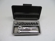 Vintage Crafstman 44062 12 Piece 1/4 Standard Socket Set Ratchet Extension