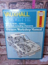 Vauxhall Chevette Haynes Owners Workshop Service Manual  1975 to 1984 1256 cc   