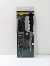 Bass Pro Shops Grip Master 6" Fillet Knife w/ Clip Sheath NEW In Package Fishing