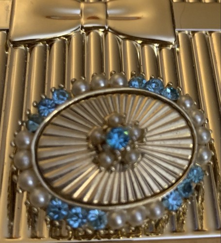 vintage blue and Gold pin - Picture 2 of 8
