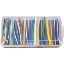 Heat Shrink, Assorted Diameters and Colors, 4" Long, 160 Pieces