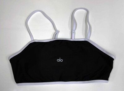 Alo Yoga Airlift Charger Bra Black with White Size Large, NWOT | eBay