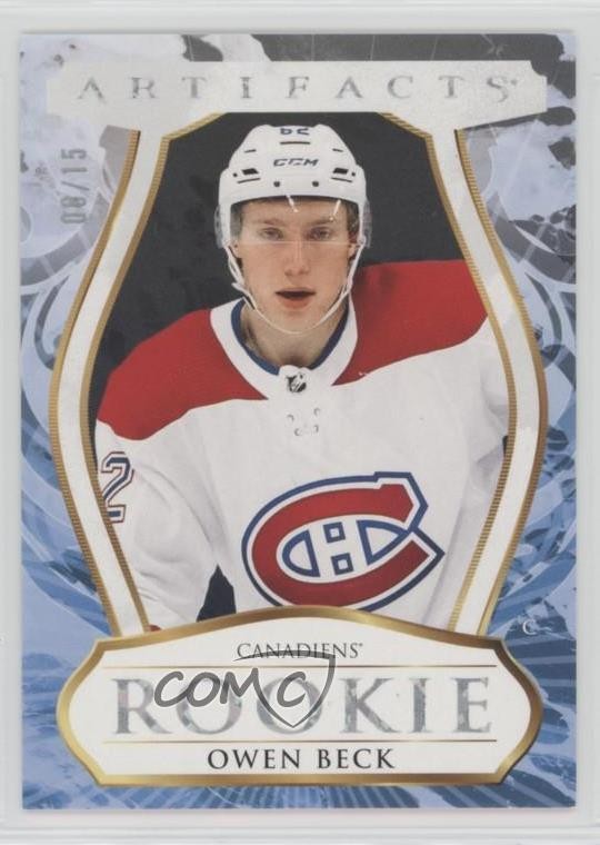 2023 Upper Deck Artifacts Rookies Spectrum Jungle 8/15 Owen Beck #198 Rookie RC