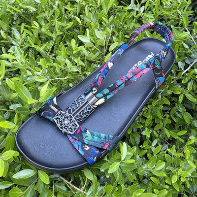 Alegria Roz Noche Floral Strappy Comfort Colorful Sandal Size 36 (6-6.5)