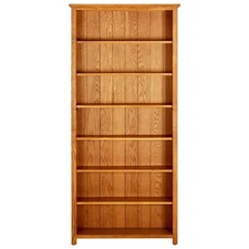 Bookshelf Wall Bookcase Decor Standing Shelf Furniture Solid Wood Oak vidaXL