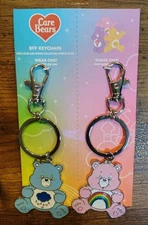 Care Bears Bag Clip Grumpy Bear Friendship Bear BFF KEYCHAINS 