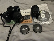 Canon EOS Rebel X S SLR Camera Bundle - 35-8”mm Zoom Lens And Extra Lens