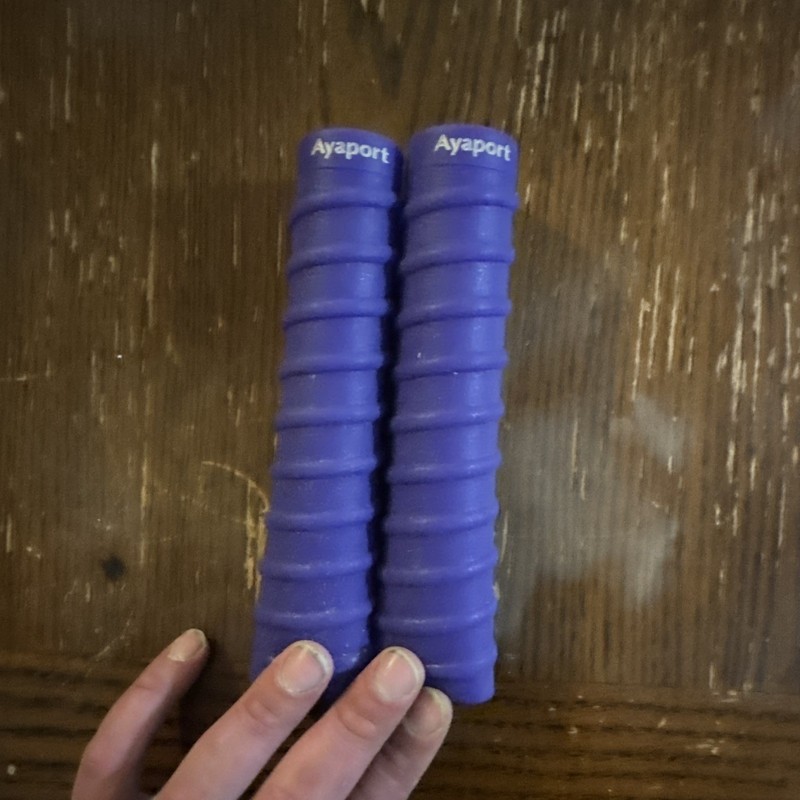 Kayak paddle purple grips