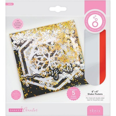 Tonic Studios Shaker Creator Shaker Pockets 5/Pkg-6''X6''