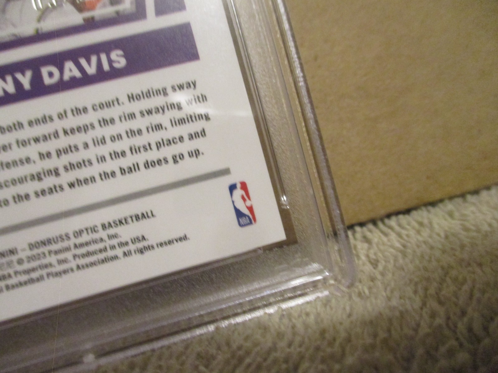2022-23 OPTIC ANTHONY DAVIS #6 ELITE DOMINATORS GOLD PRIZM 9/10 PSA 10 GEM MINT! view 18