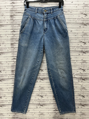 Vintage 90s Brittania Jeans Straight Leg High Waist Pleated Denim 24'' Waist