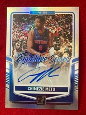 Chimezie Metu 2024-25 Donruss Signature Series #SS-CMP AUTO Silver Holo Signed