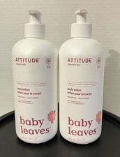 Attitude Baby Leaves Science Vegan Body Lotion Unscented 16 fl oz Set Of 2