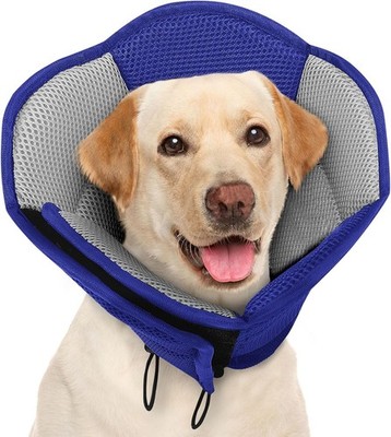 Verstellbarer Hundekragen Klettverschluss Halskrause Hund