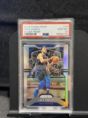 luka doncic graded card 2018-19 Panini Chronicles #596 Rookie RC Basketball PSA 10 Gem Mint Luka Doncic 2019 Prizm Silver