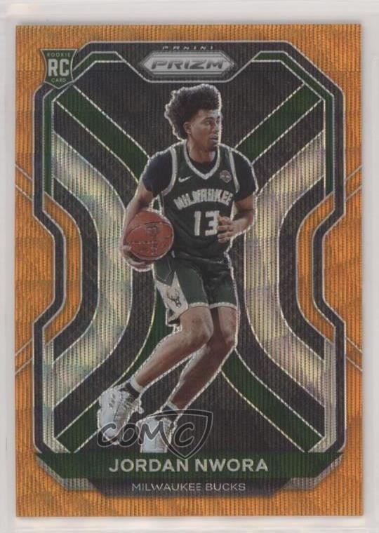 2020-21 Panini Prizm Orange Wave Prizm /60 Jordan Nwora #273 Rookie RC