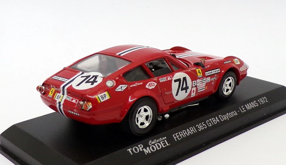 Top Model escala 1/43 TMC009 - Ferrari 365 Daytona Coupe - #74 LM 1972 - Imagem 2 de 4