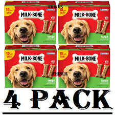 4 Pack Milk-Bone Original Dog Biscuits, Large Crunchy Dog Treats 15 lbs.