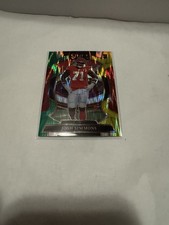 2025 Panini Select 🏈 Josh Simmons Chiefs #8 RC Green & Red Prizm Shock - Chiefs