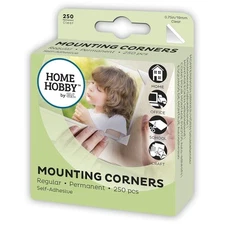 HomeHobby by 3L Mounting Corners, Clear, 19mm,Other Framing & Matting