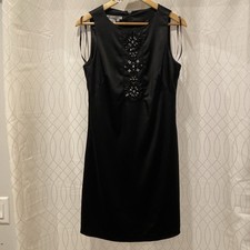 Maggie London Size 10 Little Black Dress Y2k Cocktail Party