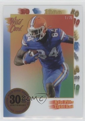 2021 Nationals 30th Anniversary White Blue 1/75 Kyle Pitts Rookie RC 0h1