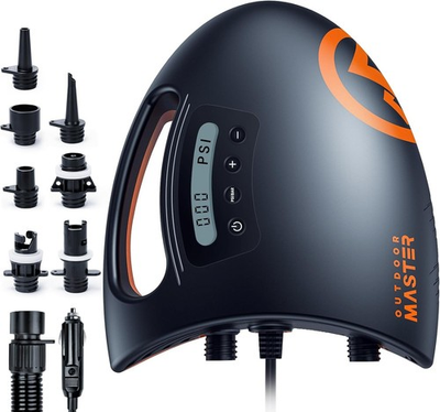 #ad #ad OutdoorMaster 20PSI SUP Air Pump Shark Dual Stage Auto Off 12V Inflator $75.00