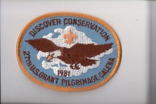 1981 Discover Conservation 27th U.S. Grant Pilgrimage patch