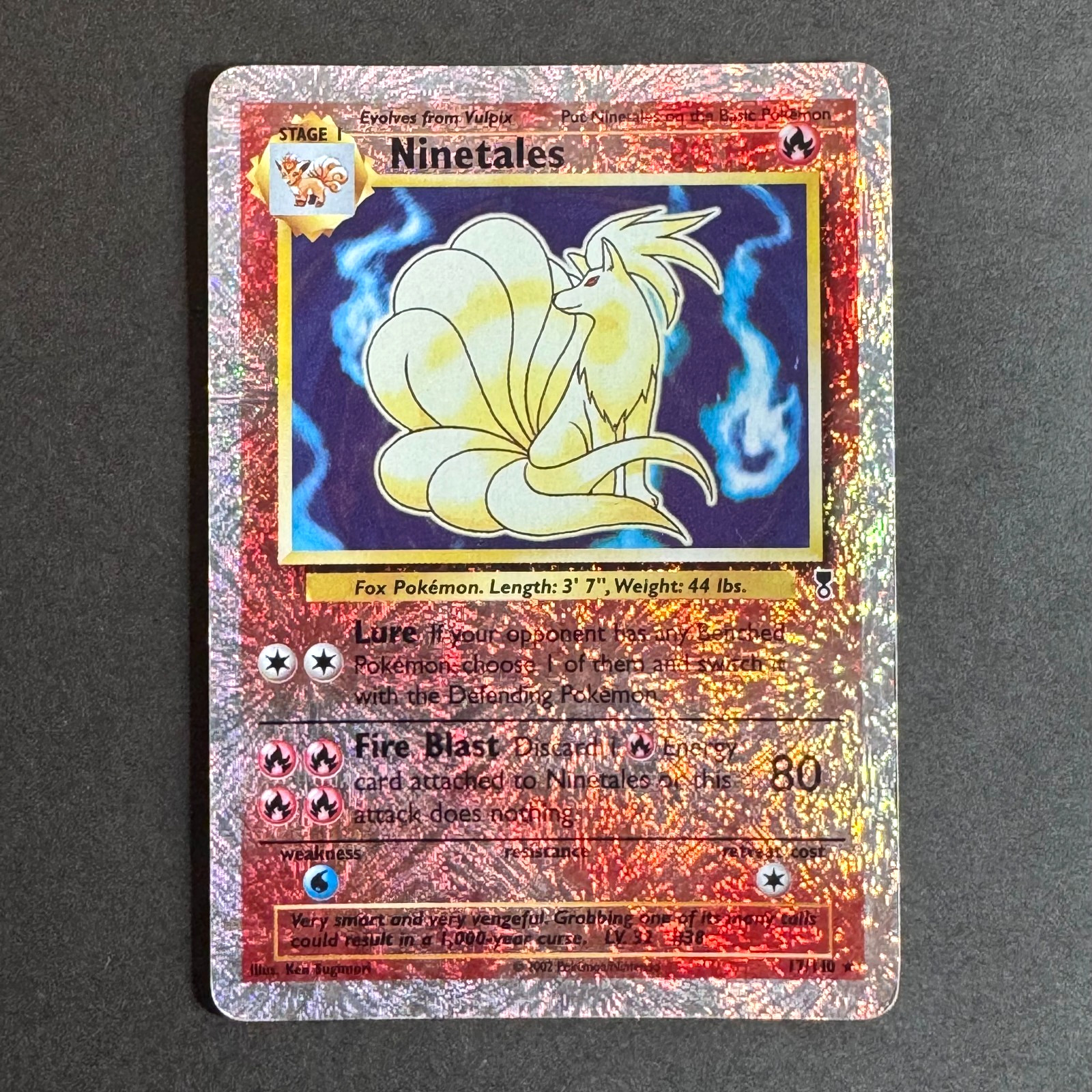 NINETALES #17/110 Holo Reverse English Legendary Collection 2002 Pokemon Card