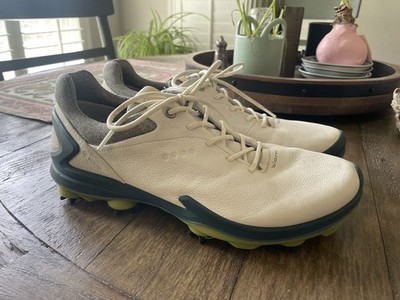 ECCO BIOM G3 Gore-Tex Yak Leather Golf Shoes White Lime Men s US 8 13180451402